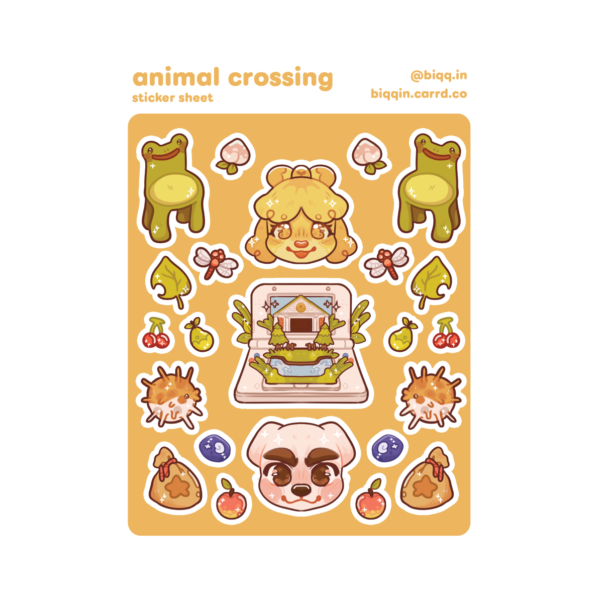 Animal Crossing Sticker Sheet