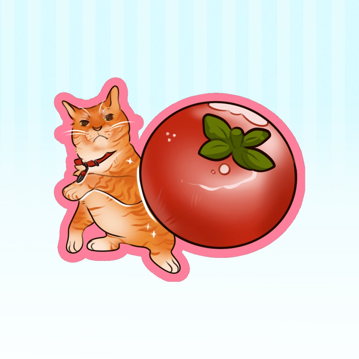 Tomato Meme Cat Sticker