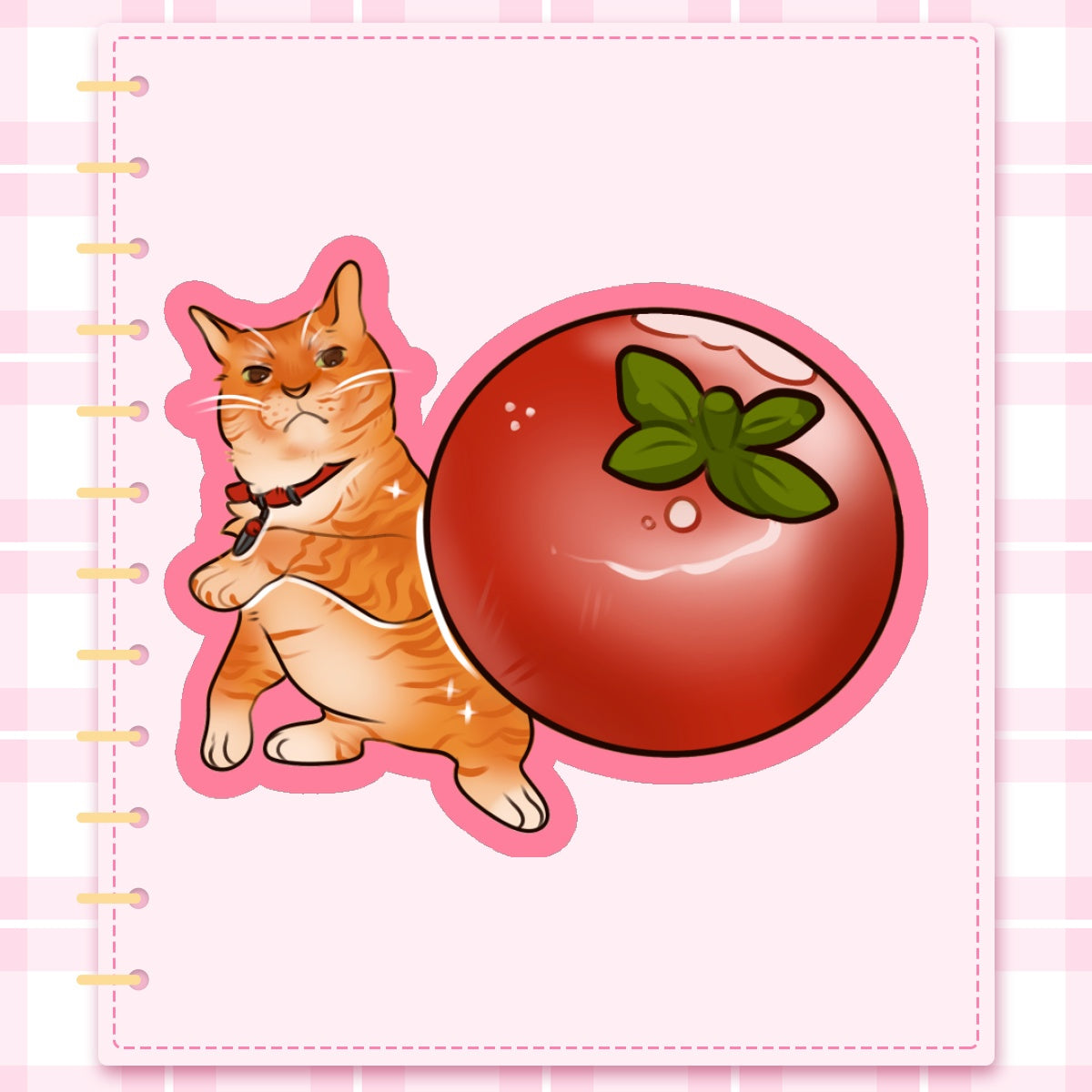 Tomato Meme Cat Sticker
