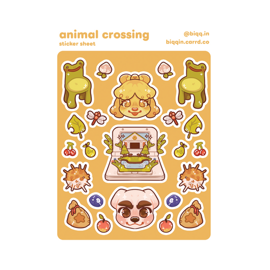 Animal Crossing Sticker Sheet