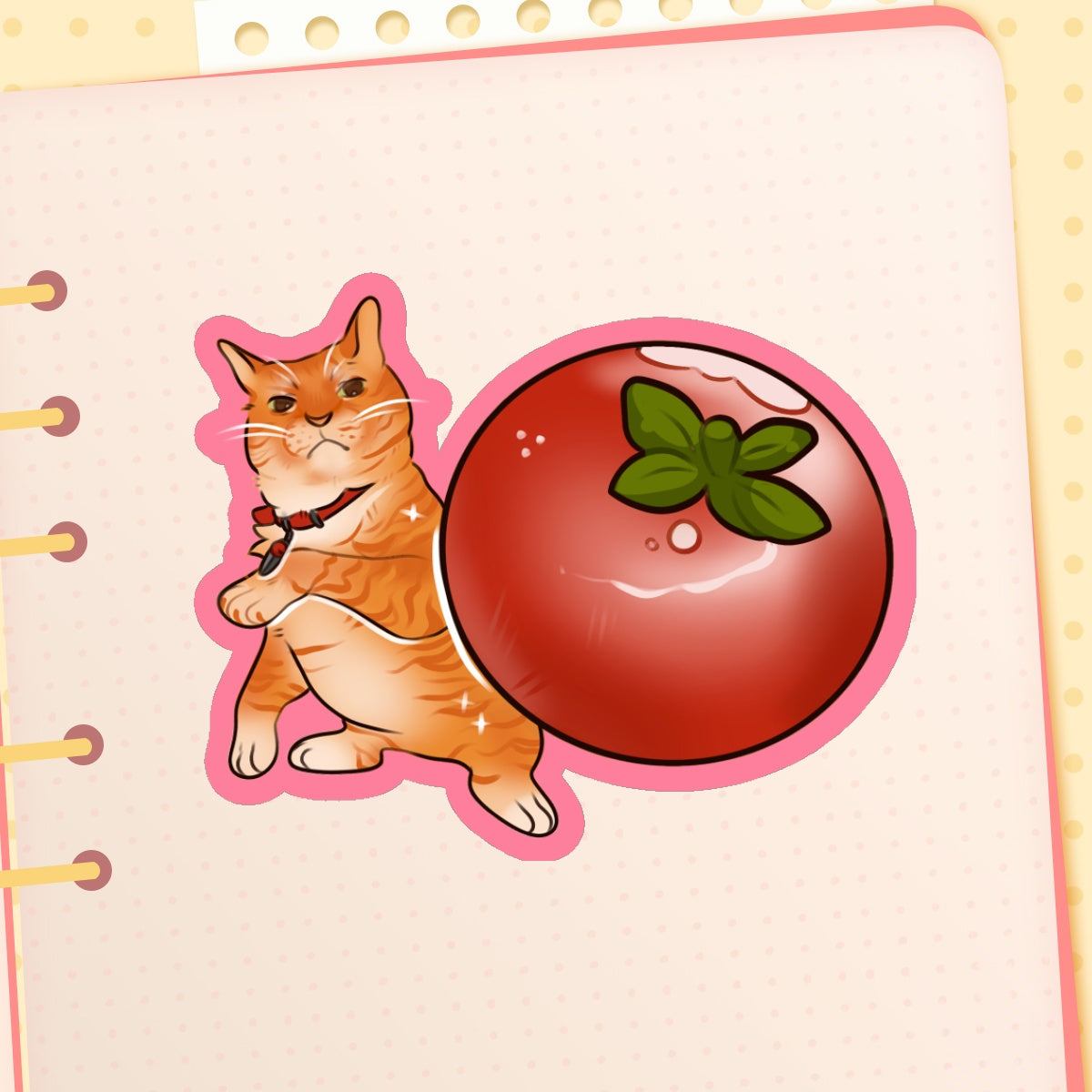 Tomato Meme Cat Sticker