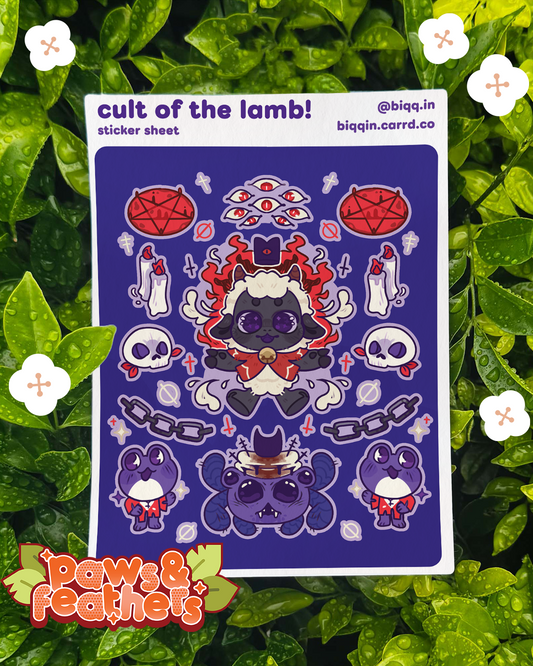 Cult of the Lamb Stickersheet