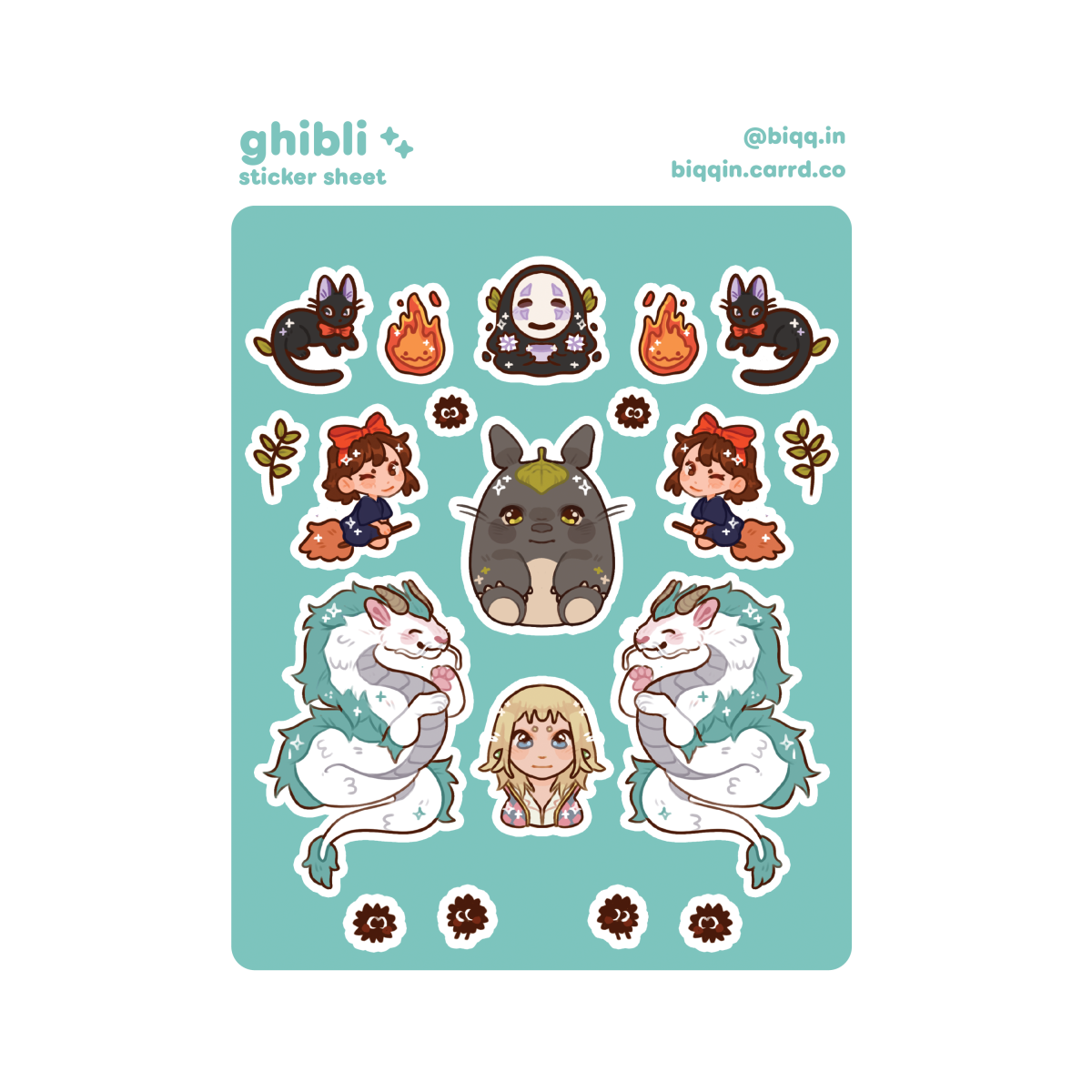 Ghibli sticker sheet